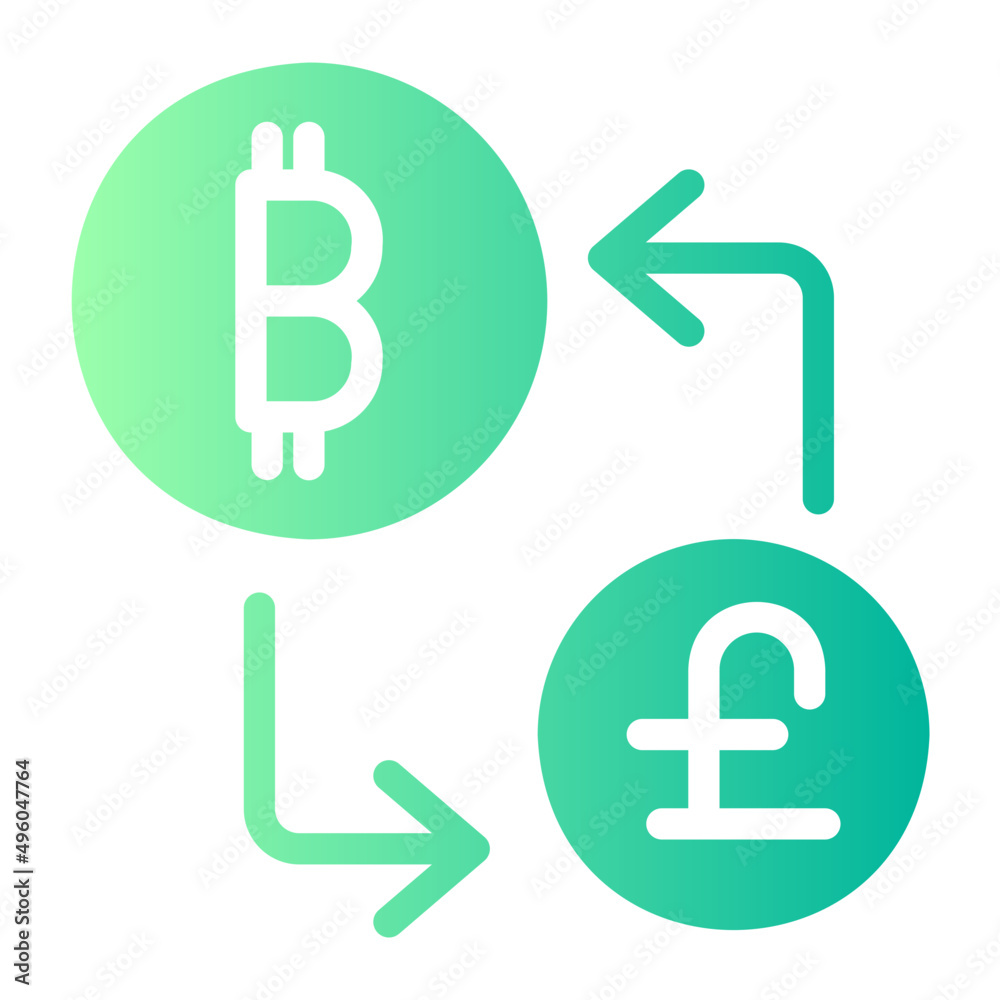 money exchange gradient icon money exchange gradient icon