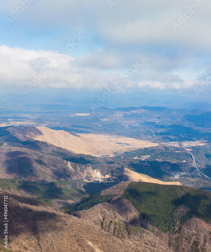scenery view from the peak of "Mountain Tsurumi", Beppu, Kyushu