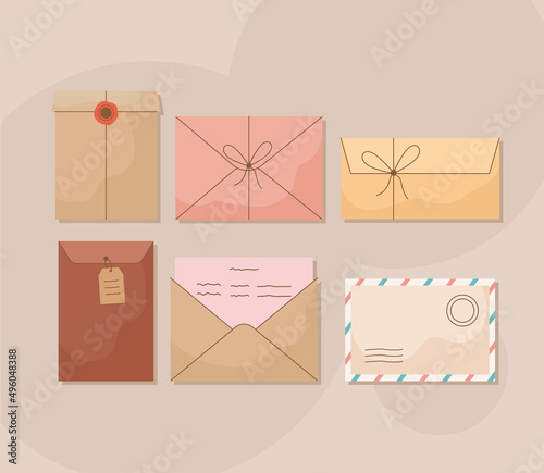 six card envelopes