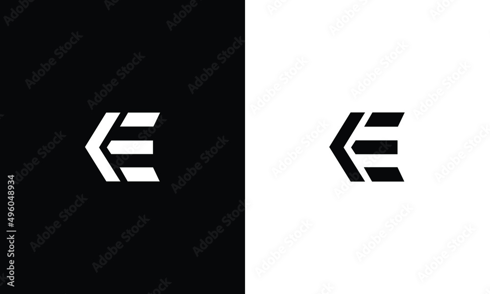 Creative Letter KE Logo Design Vector Template. Initial Letter KE Logo ...