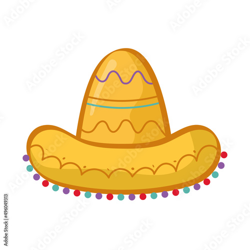mexican sombrero illustration photo