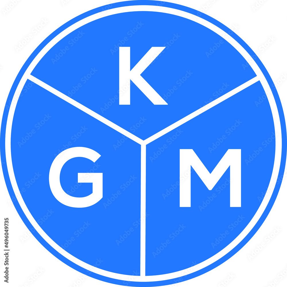KGM letter logo design on White background. KGM creative Circle letter logo concept. KGM letter design. KGM letter logo design on White background. KGM creative Circle letter logo concept. KGM letter design.