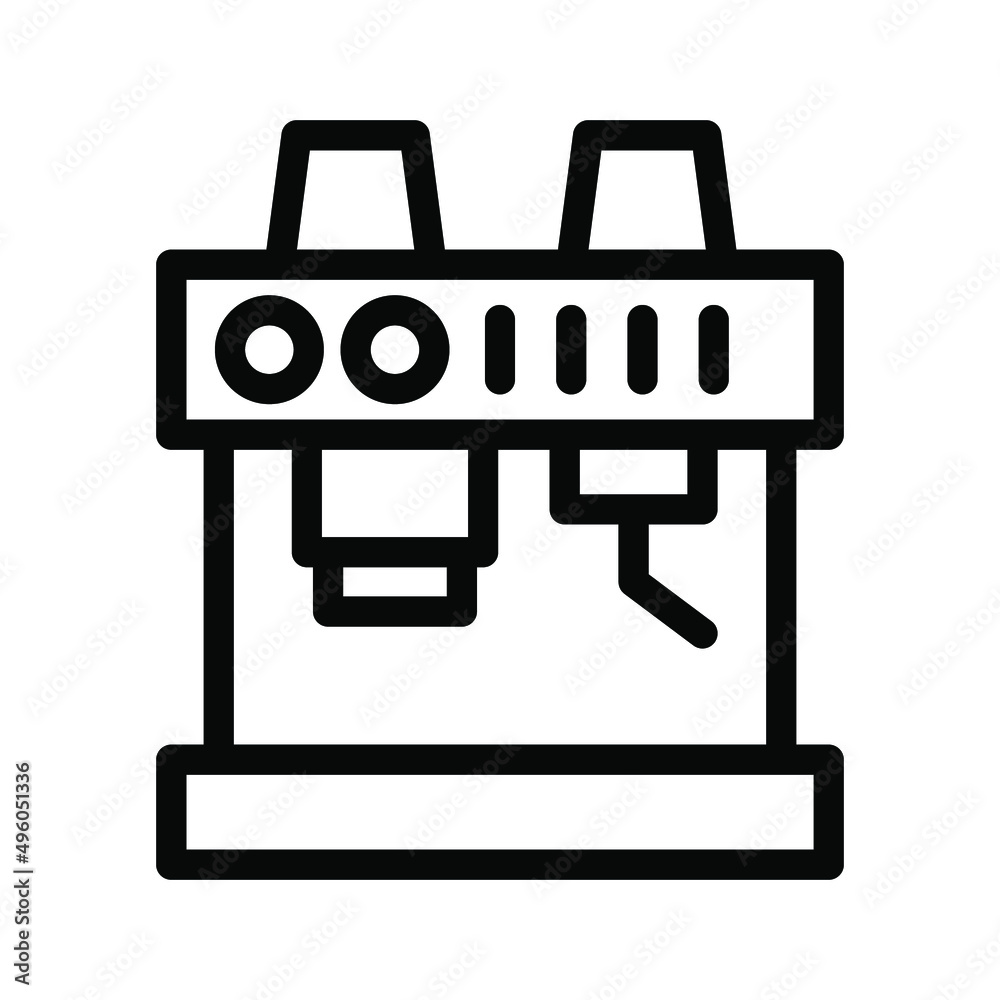coffee maker line icon illustration vector graphic coffee maker line icon illustration vector graphic