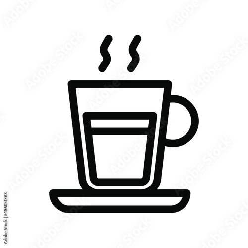 espresso line icon illustration vector graphic