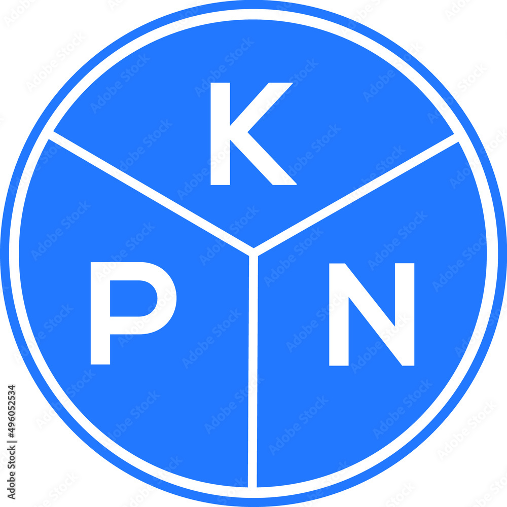 KPN letter logo design on White background. KPN creative Circle letter logo concept. KPN letter design. KPN letter logo design on White background. KPN creative Circle letter logo concept. KPN letter design.