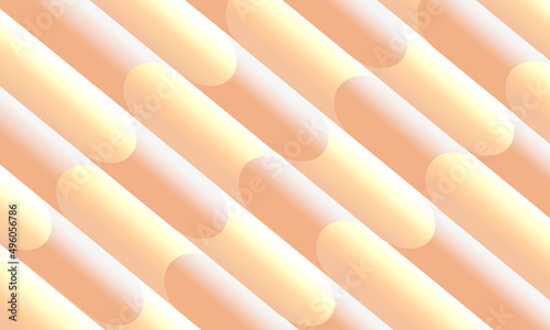 Vector abstract 3d background of beige shades. A banner with smooth waves and lines. Luxury Template