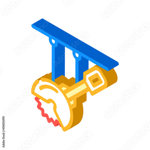 circular saws isometric icon vector. circular saws sign. isolated symbol illustration