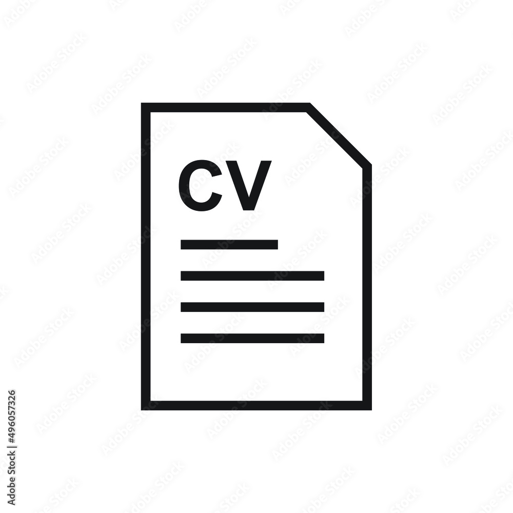 CV, Resume icon design. vector illustration CV, Resume icon design. vector illustration
