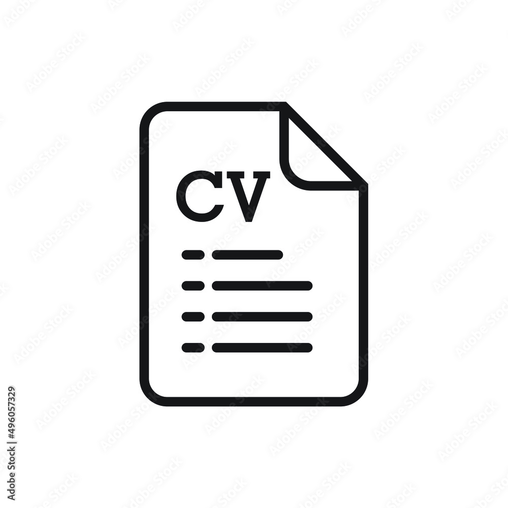 CV, Resume icon design. vector illustration CV, Resume icon design. vector illustration