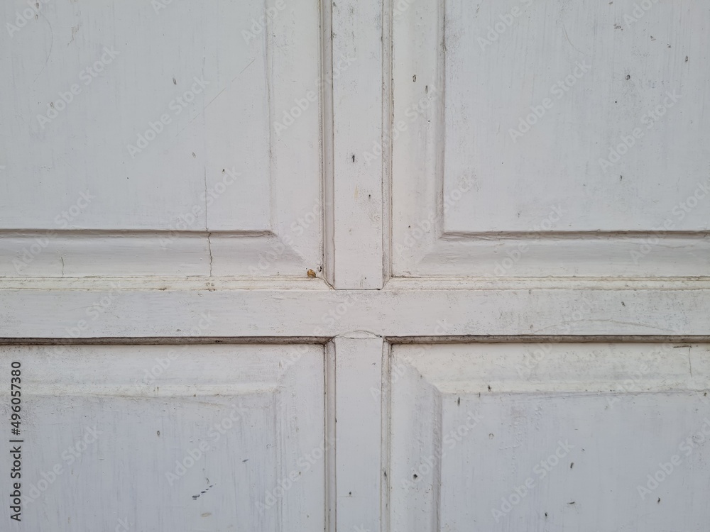 White striped door background