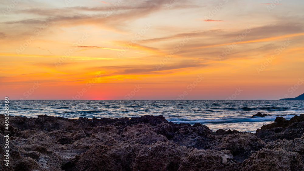 Obraz premium Sunset at the sea
