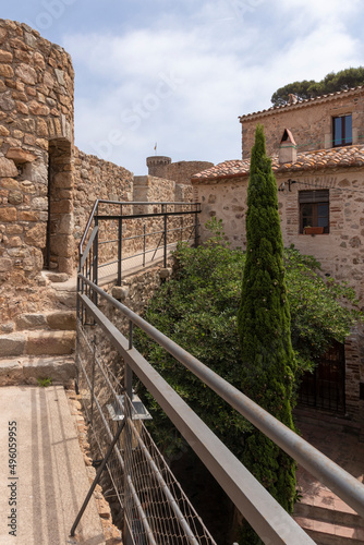 Walled fortress in Tossa de Mar on the Costa Brava