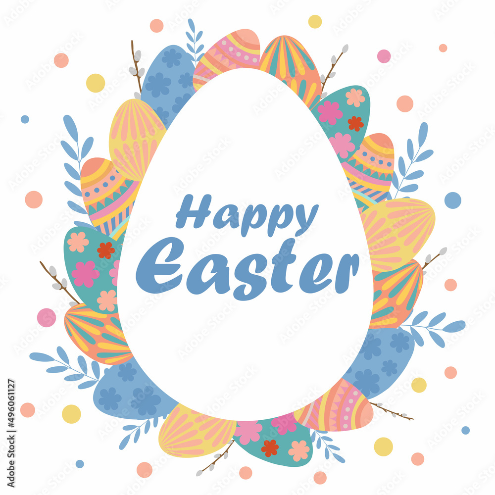 Happy Easter Egg Poster