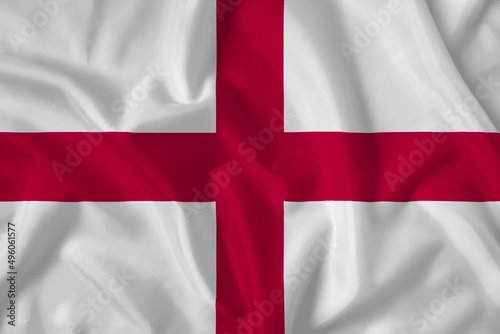 England flag with fabric texture. Close up shot, background