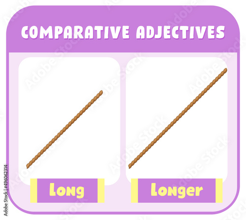 Comparative Adjectives for word long