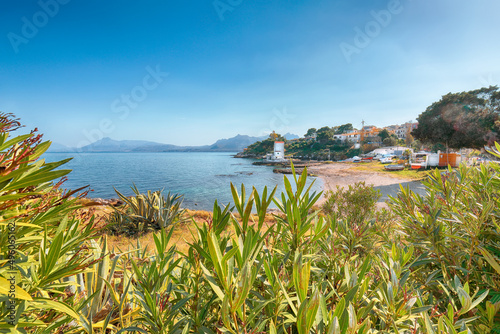 Amazing sunny day over Sant'Elia village.