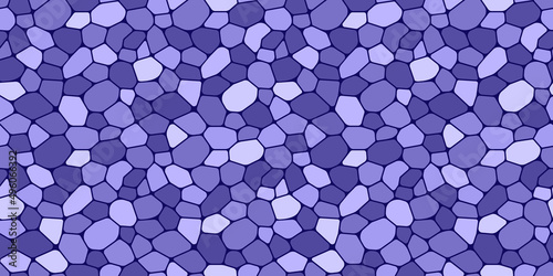 Abstract mosaic seamless pattern vector illustration. Decorate background with colorful broken tiles fragments.For interior design decorative elements. Trendy very pery, violet, lilac endless texture.
