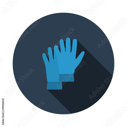 Rubber Protective Gloves Icon