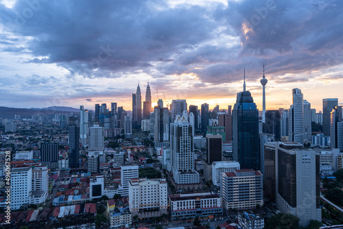 panoramic city skyline in Kuala Lumpur © THINK b