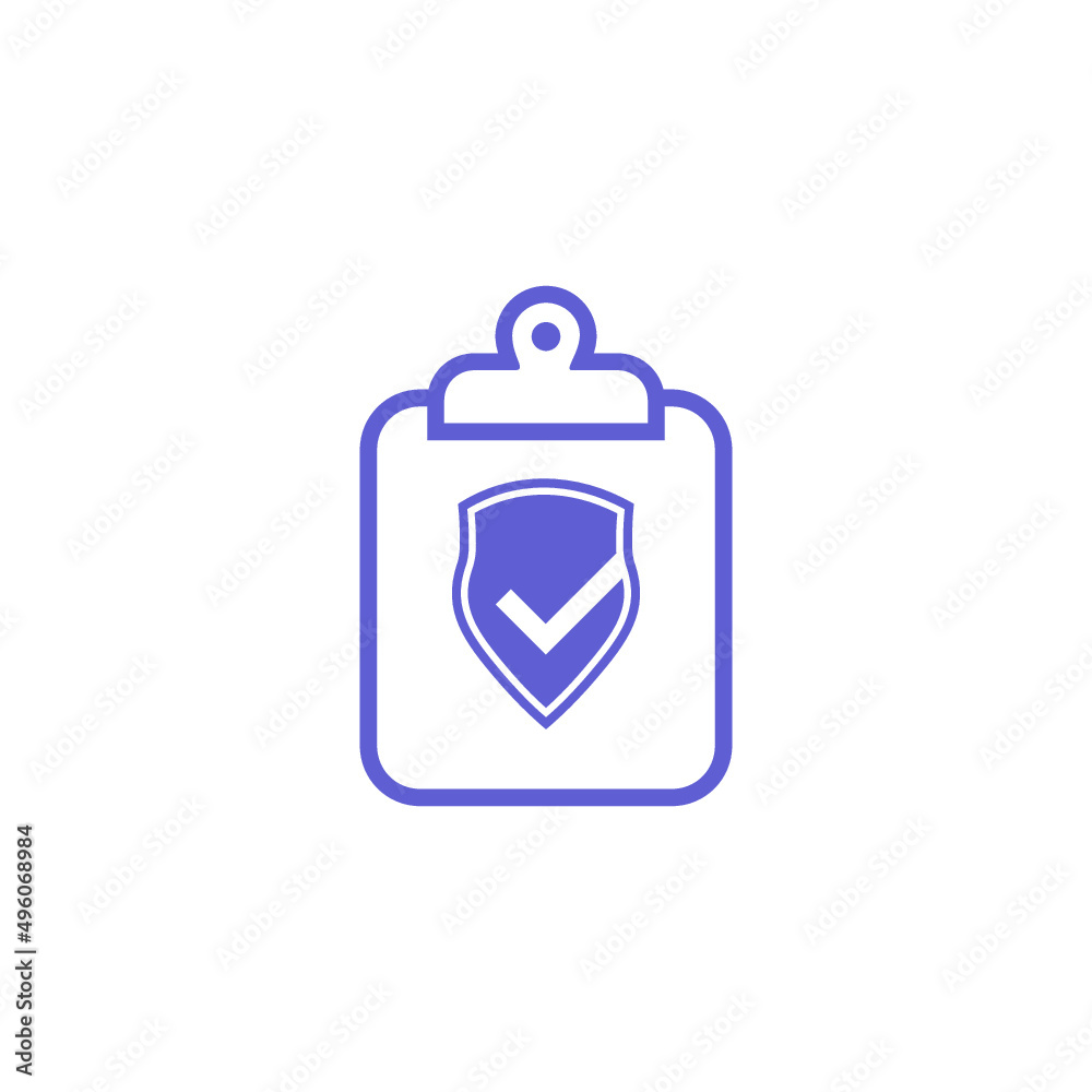 Insurance policy icon isolated on white background Insurance policy icon isolated on white background