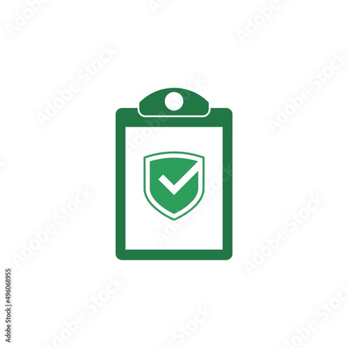 Insurance policy icon isolated on white background