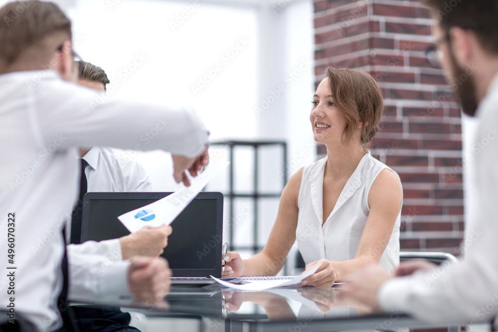 business team discussing financial documents business team discussing financial documents