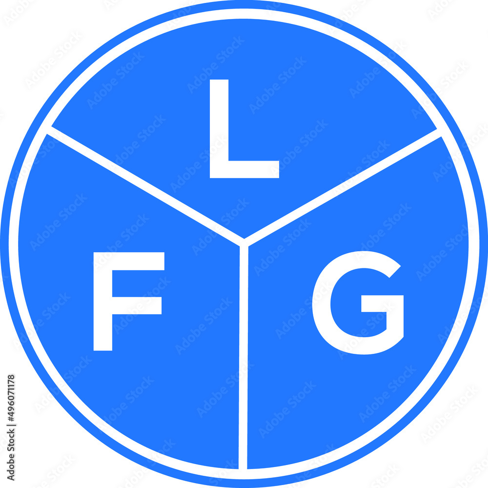 LFG letter logo design on White background. LFG creative Circle letter logo concept. LFG letter design. LFG letter logo design on White background. LFG creative Circle letter logo concept. LFG letter design.