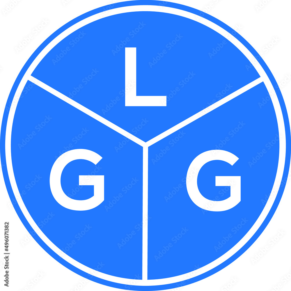 LGG letter logo design on White background. LGG creative Circle letter logo concept. LGG letter design. LGG letter logo design on White background. LGG creative Circle letter logo concept. LGG letter design.