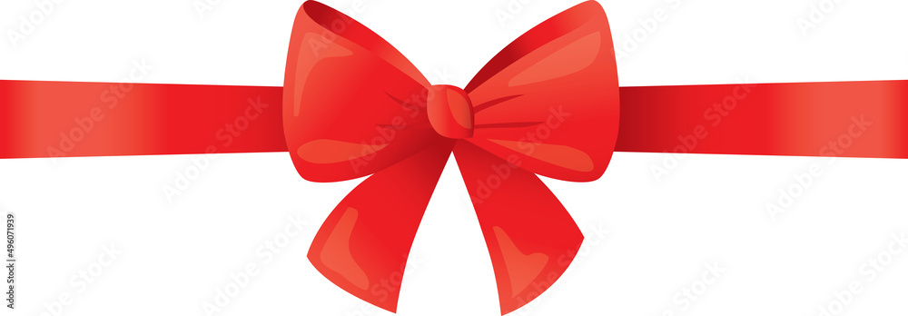 NOEUD CADEAU RUBAN ROUGE