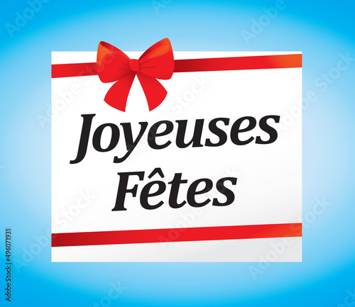 JOYEUSES FETES CARTE