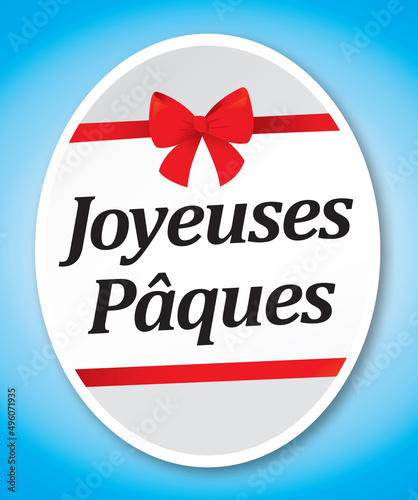 JOYEUSES PAQUES CARTE OEUF