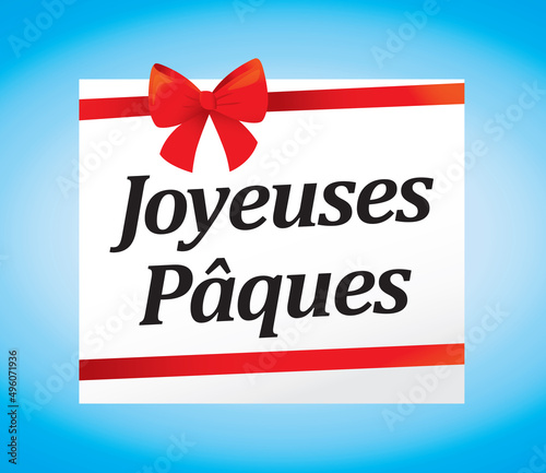 JOYEUSES PAQUES CARTE