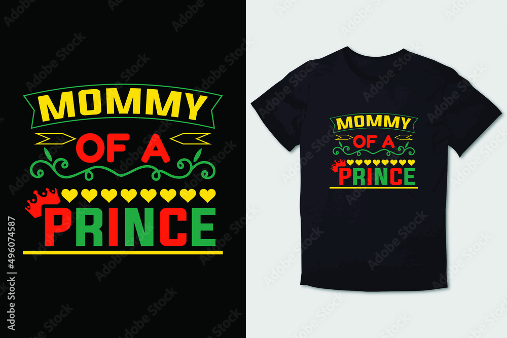 MOTHER T-SHIRT MOMMY OF A PRINCE 03 MOTHER T-SHIRT MOMMY OF A PRINCE 03