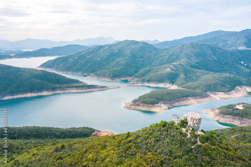 Amazing view of High Island Reservoir, Countryside Park, Sai Kung, Hong Kong, daytime