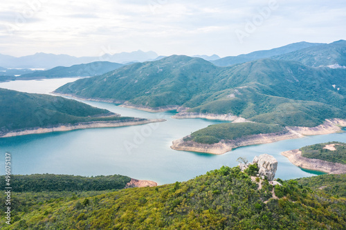 Amazing view of High Island Reservoir, Countryside Park, Sai Kung, Hong Kong, daytime