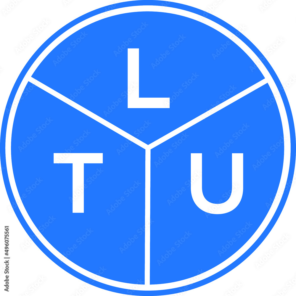 LTU letter logo design on white background. LTU creative circle letter logo concept. LTU letter design. LTU letter logo design on white background. LTU creative circle letter logo concept. LTU letter design.