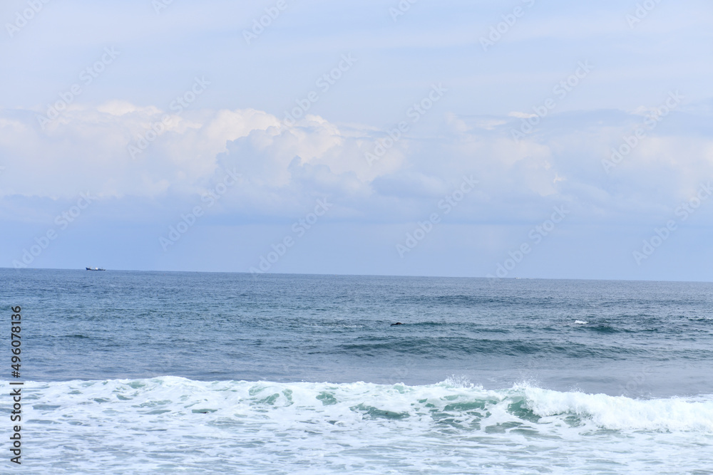 KOREA sea wave coast scenery nature sandy beach beach horizon whitecaps KOREA sea wave coast scenery nature sandy beach beach horizon whitecaps