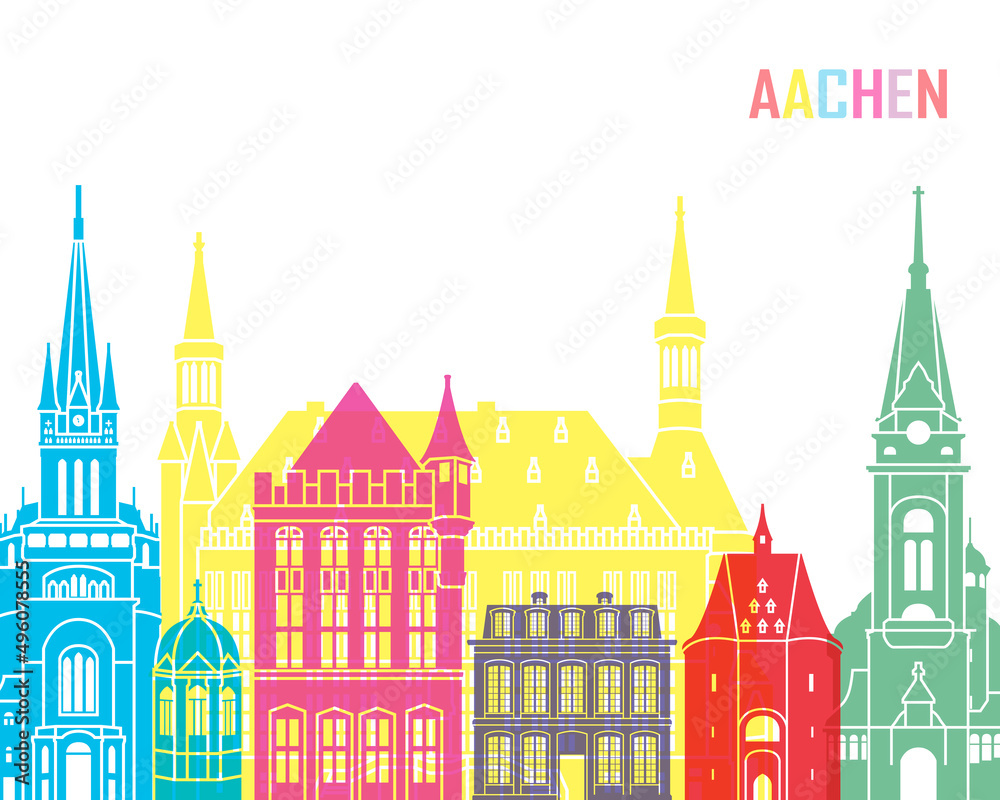 Aachen skyline pop