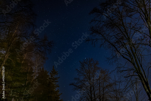 Night photography with millions of stars