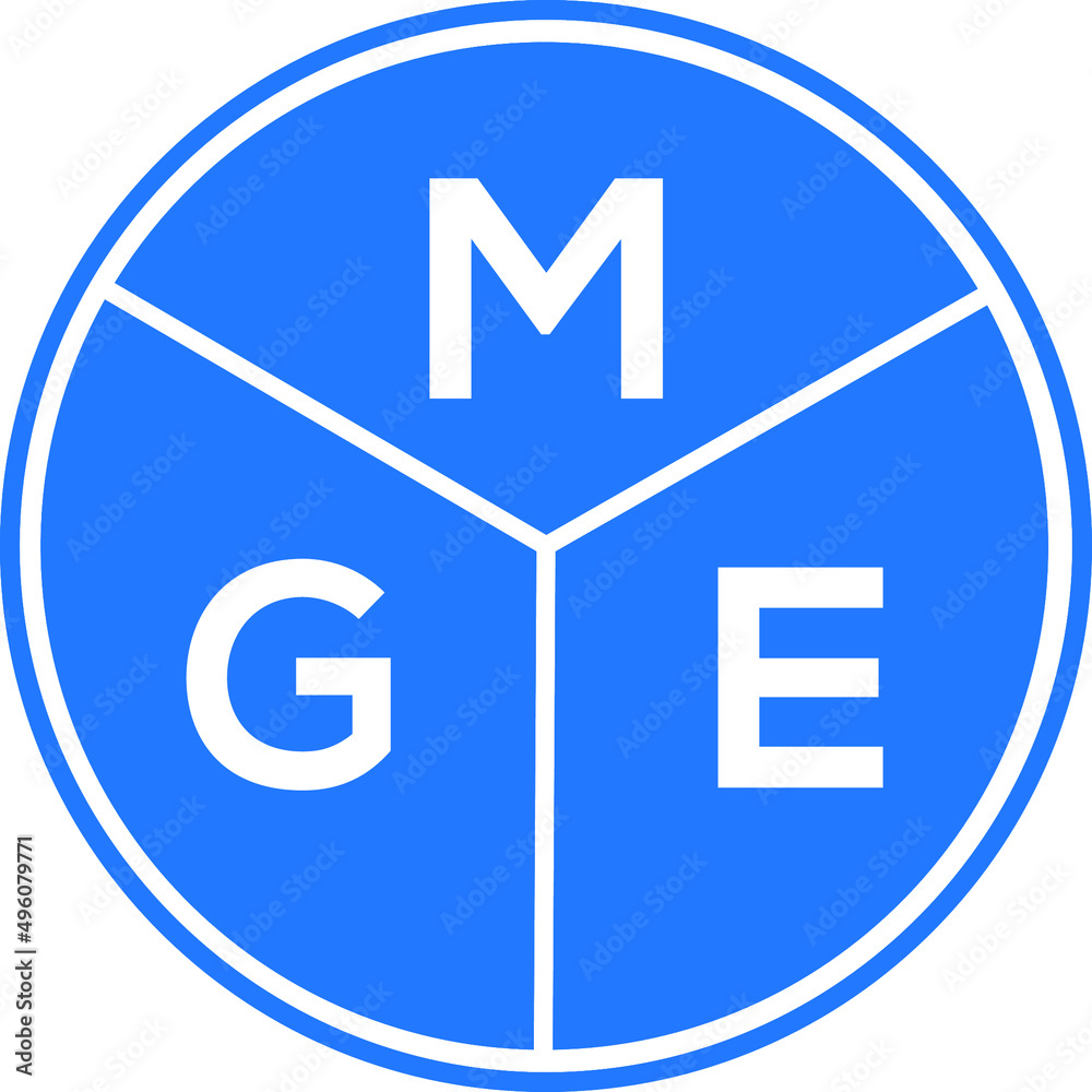 MGE letter logo design on white background. MGE creative circle letter logo concept. MGE letter design. MGE letter logo design on white background. MGE creative circle letter logo concept. MGE letter design.