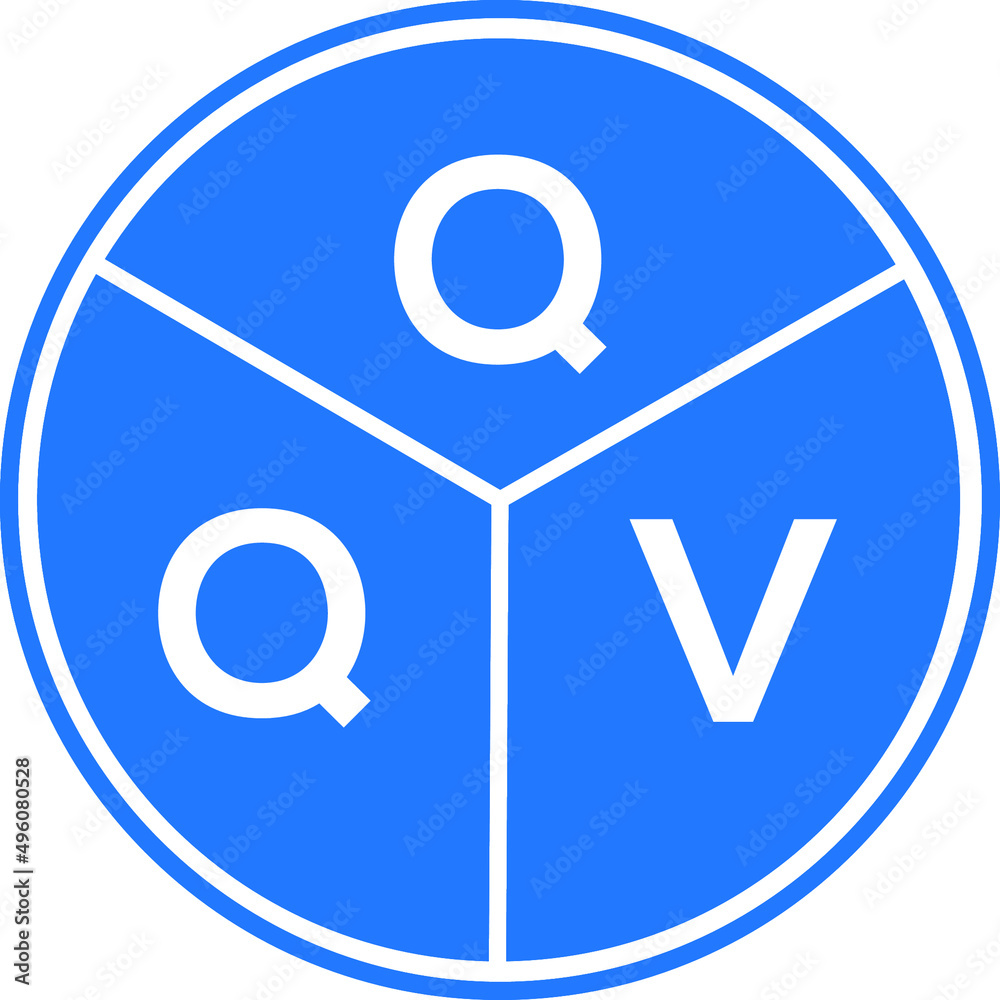 QQV letter logo design on white background. QQV creative circle letter logo concept. QQV letter design. QQV letter logo design on white background. QQV creative circle letter logo concept. QQV letter design.