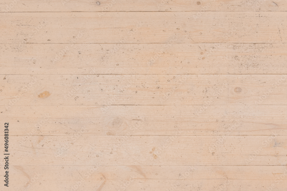 Naklejka premium Light Old Dirty Worn Wooden Floor Boards Texture Plank Background