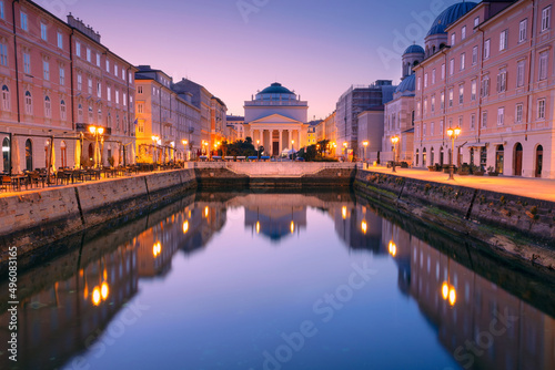 Trieste, Italy. Cityscape image of downtown Trieste, Italy at sunrise. © rudi1976
