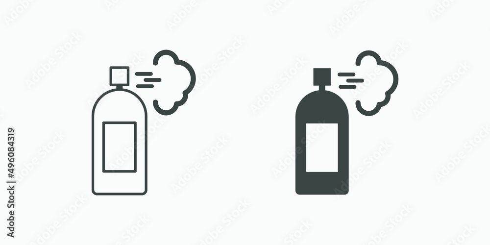 Spray can deodorant vector icon symbol Spray can deodorant vector icon symbol