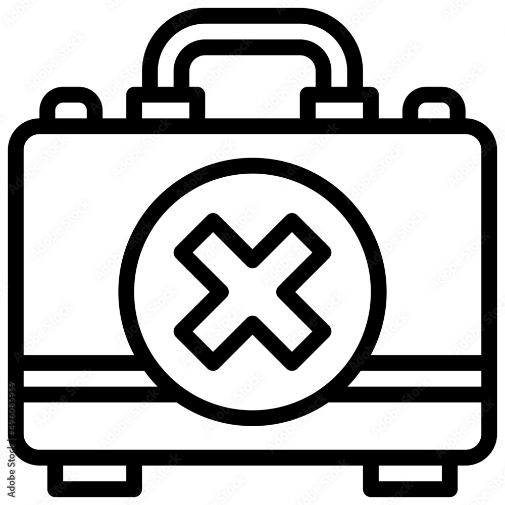 Fototapeta premium REJECTED line icon,linear,outline,graphic,illustration