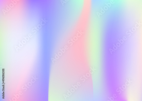 Iridescent Gradient. Blur Holography Illustration. Trendy Cover. Holographic Background. Vintage Foil. Pink Pop Texture. Abstract Background. Soft Concept. Violet Iridescent Gradient