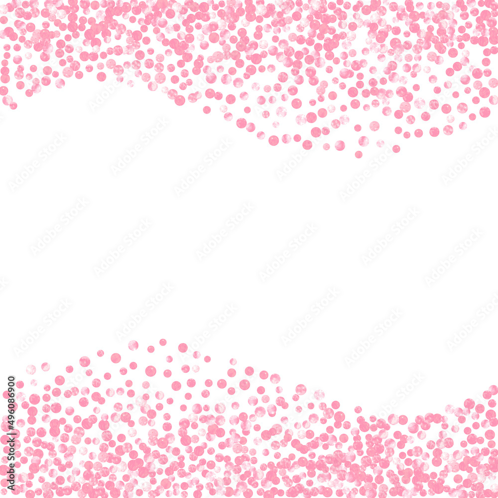 Shiny Gold Pattern. Pink Simple Frame. Handdrawn Shiny Gold Pattern. Pink Simple Frame. Handdrawn