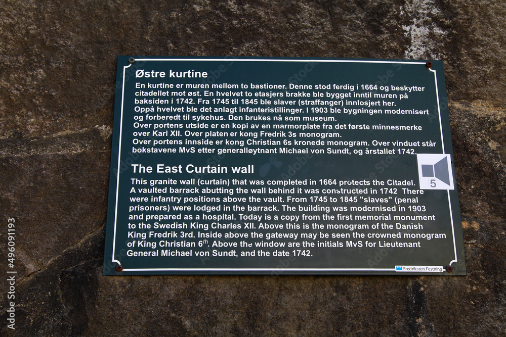 Fototapeta premium Krieg zwischen Norwegen und Schweden. Fredrikstad, Norwegen, Europa -- War between Norway and Sweden. Fredrikstad, Norway, Europe