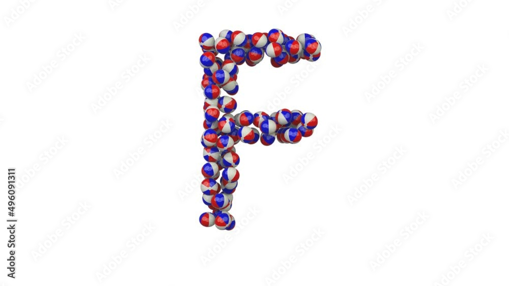 Beach Ball Themed Font Letter F Beach Ball Themed Font Letter F