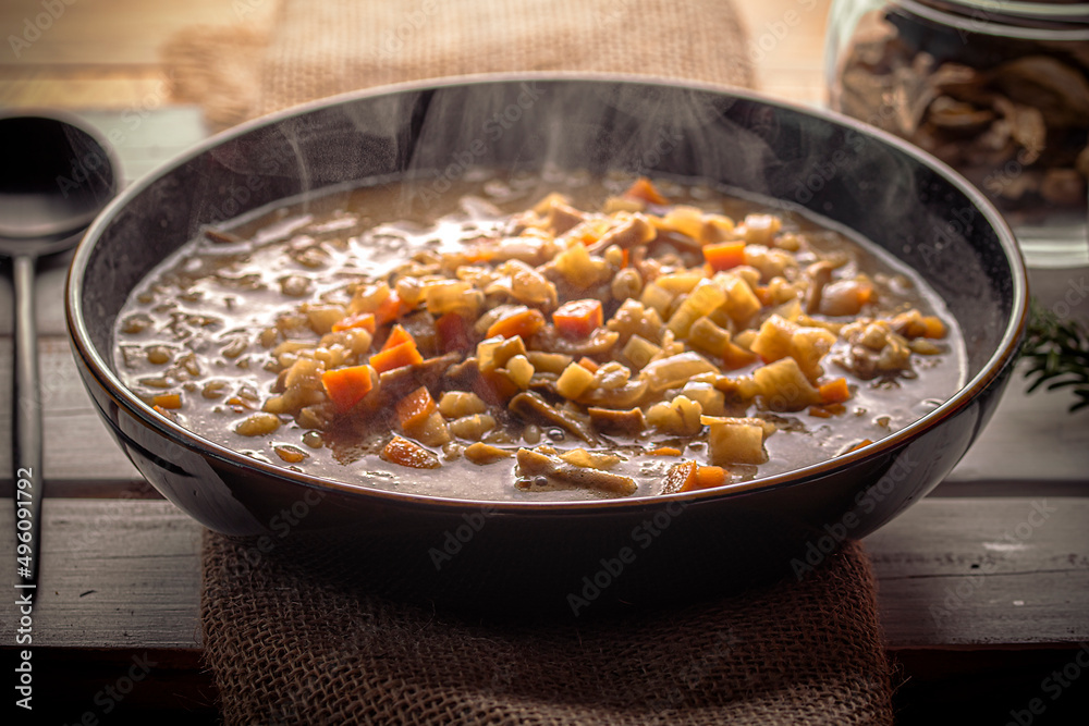 traditional mushroom soup for the day traditional mushroom soup for the day